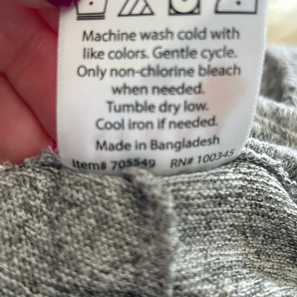 Leggings Women’s Heather Gray Size Med Like New Casual Comfort Everyday - Picture 6 of 6